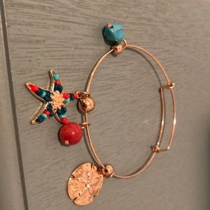 Beach themed charm bracelet